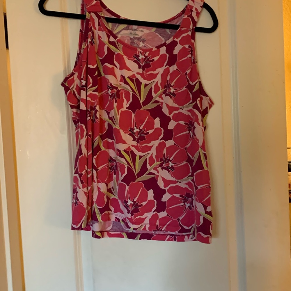 Croft and borrow extra large tank top floral